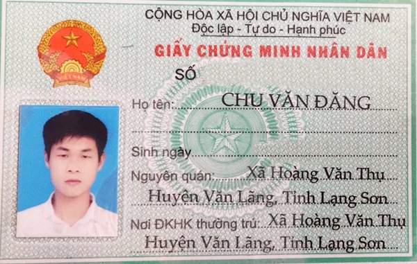 Chu Văn Đăng tỉnh Lạng Sơn